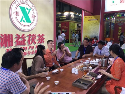 陸上絲路主角湘益茯茶驚艷亮相2015 廣東 21世紀海上絲綢之路國際博覽會